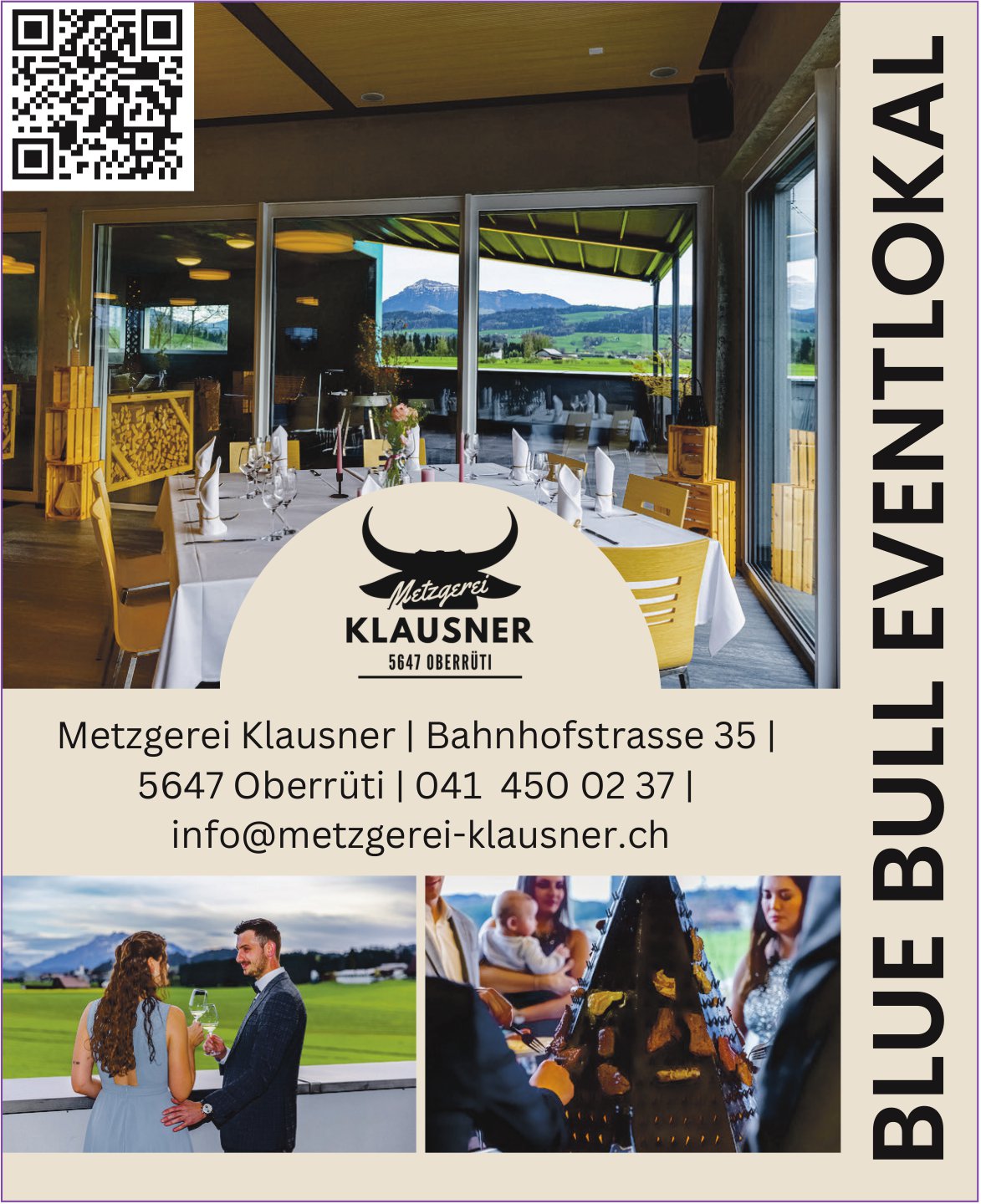 Metzgerei Klausner, Oberrüti - Blue Bull Eventlokal