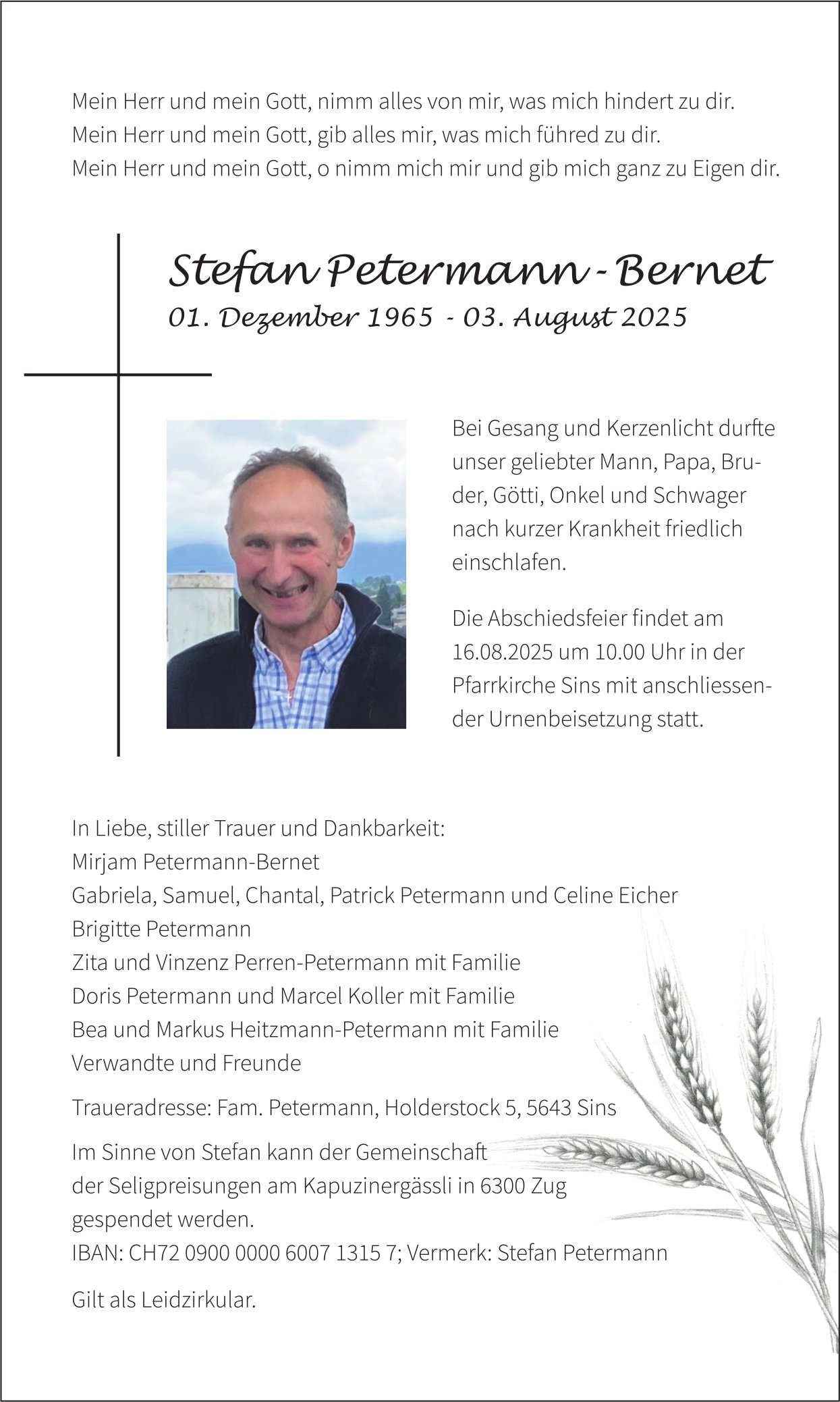 Stefan Petermann-Bernet, August 2025 / TA