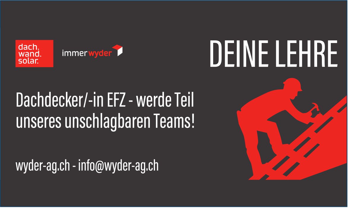 Wyder AG, Dachdecker/-in EFZ