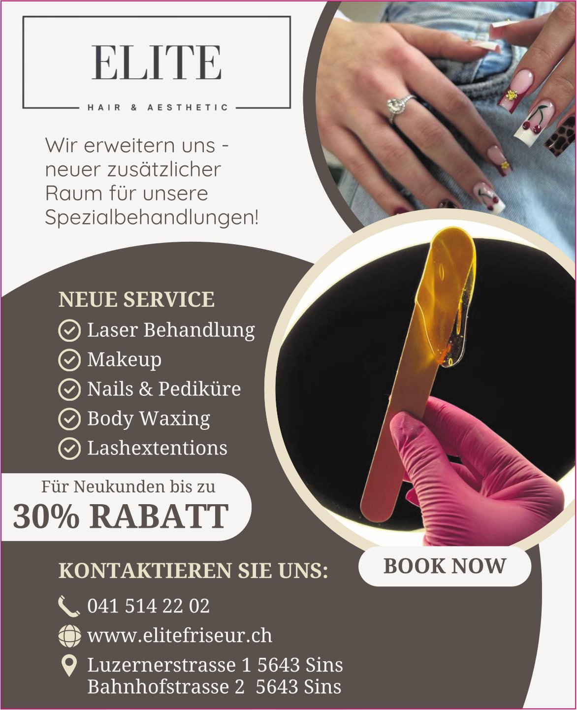 Elite Hair & Aesthetic, Sins - Wir erweitern uns-neuer zusätzlicher Raum für unsere Spezialbehandlungen!