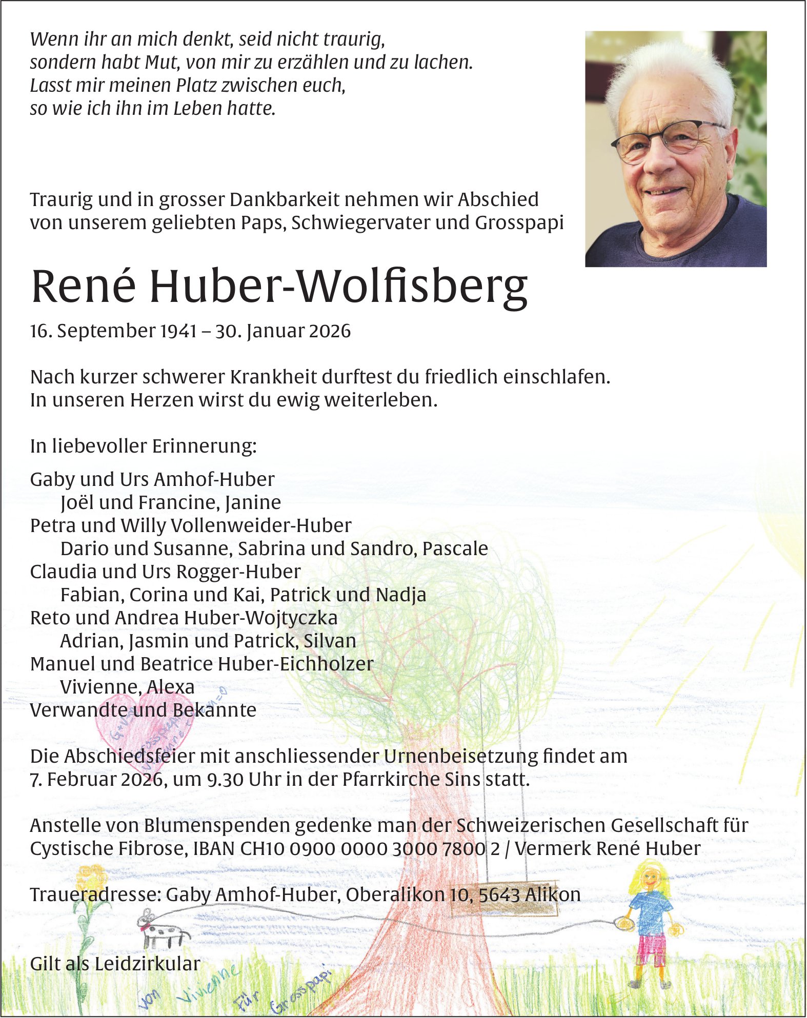 Huber-Wolfisberg René, Januar 2026 / TA