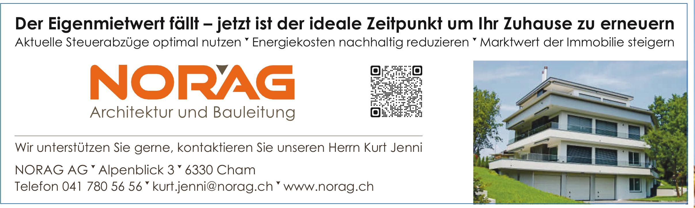 NORAG AG, Cham - Der Eigenmietwert fällt – jetzt ist der ideale Zeitpunkt um Ihr Zuhause zu erneuern