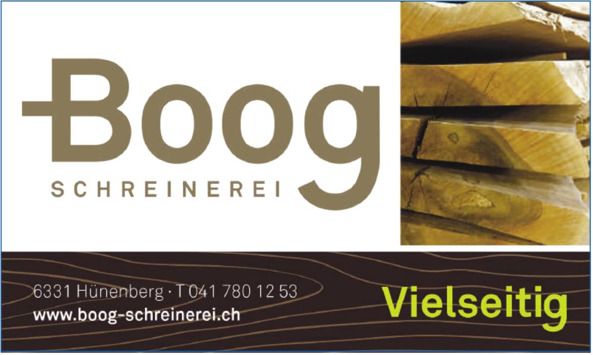 Boog Schreinerei, Vielseitig