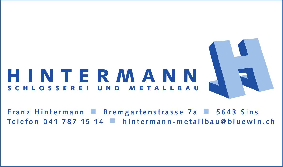 Hintermann, Sins - Schlosserei und Metallbau