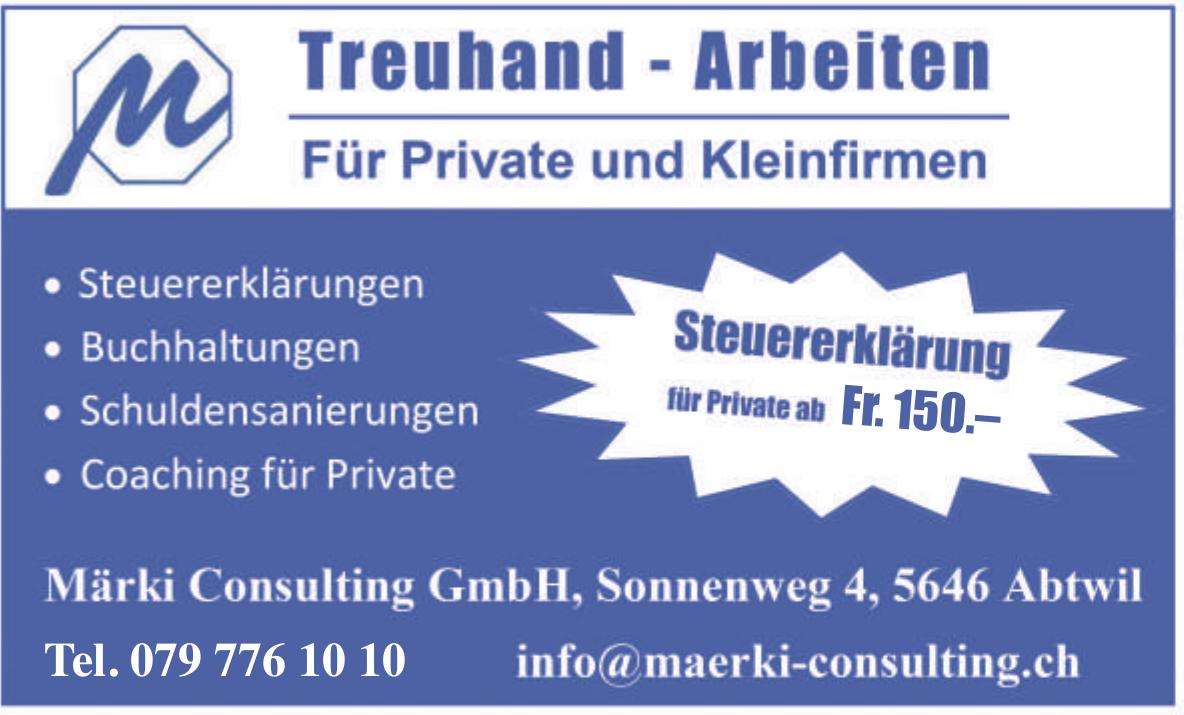 Märki Consulting GmbH, Abtwil - Steuererklärung für Private ab Fr. 150.–