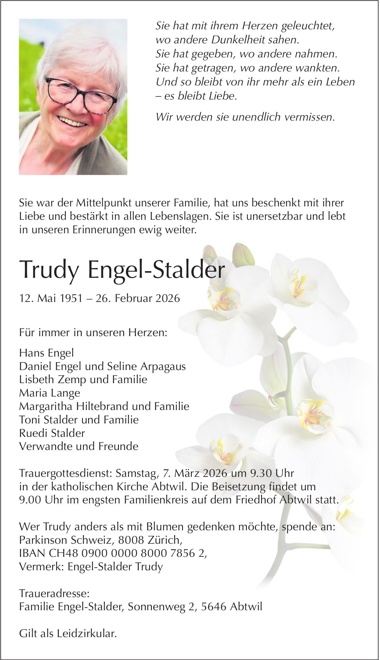 Engel-Stalder Trudy, Februar 2026 / TA
