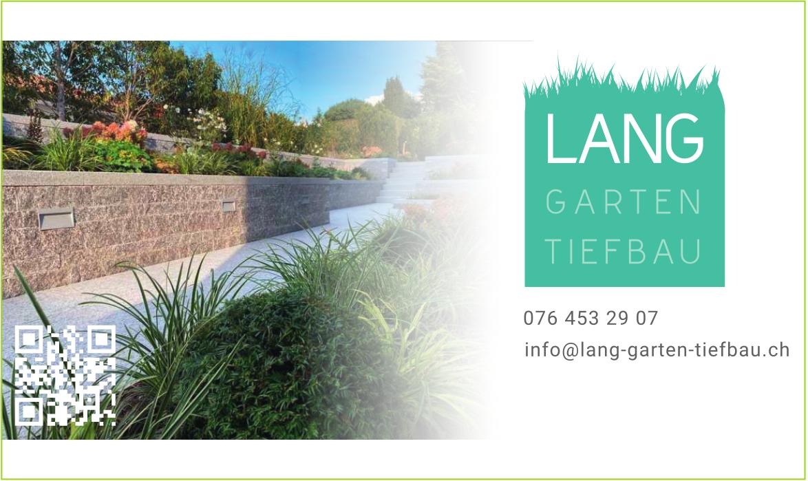 LANG GARTEN TIEFBAU, LANG GARTEN TIEFBAU