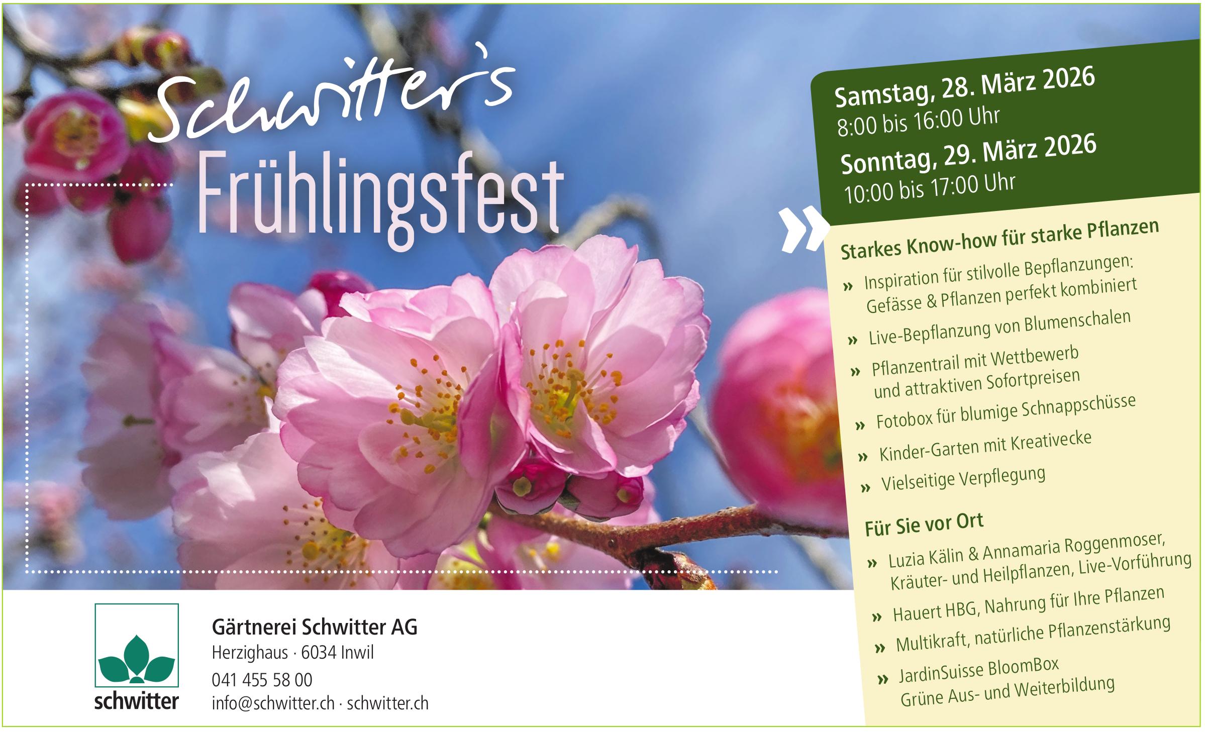 Gärtnerei Schwitter AG, Inwil