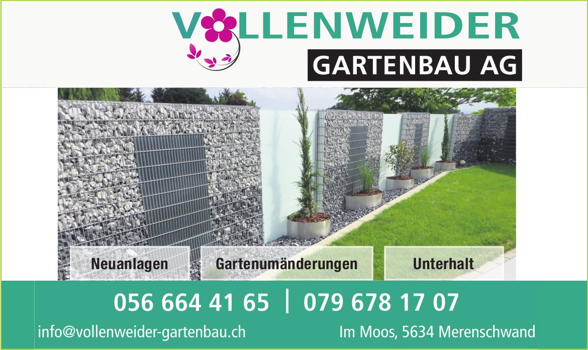 Vollenweider Gartenbau AG, Merenschwand - Neuanlagen, Gartenumänderungen,  Unterhalt