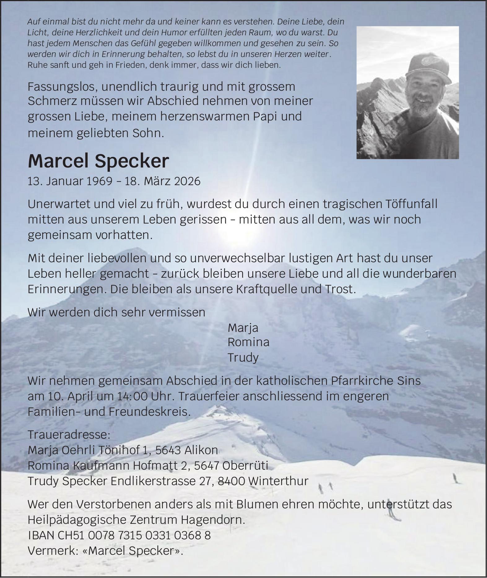 Specker Marcel, März 2026 / TA