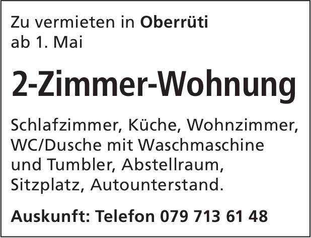 2-Zimmer-Wohnung, Oberrüti, zu vermieten