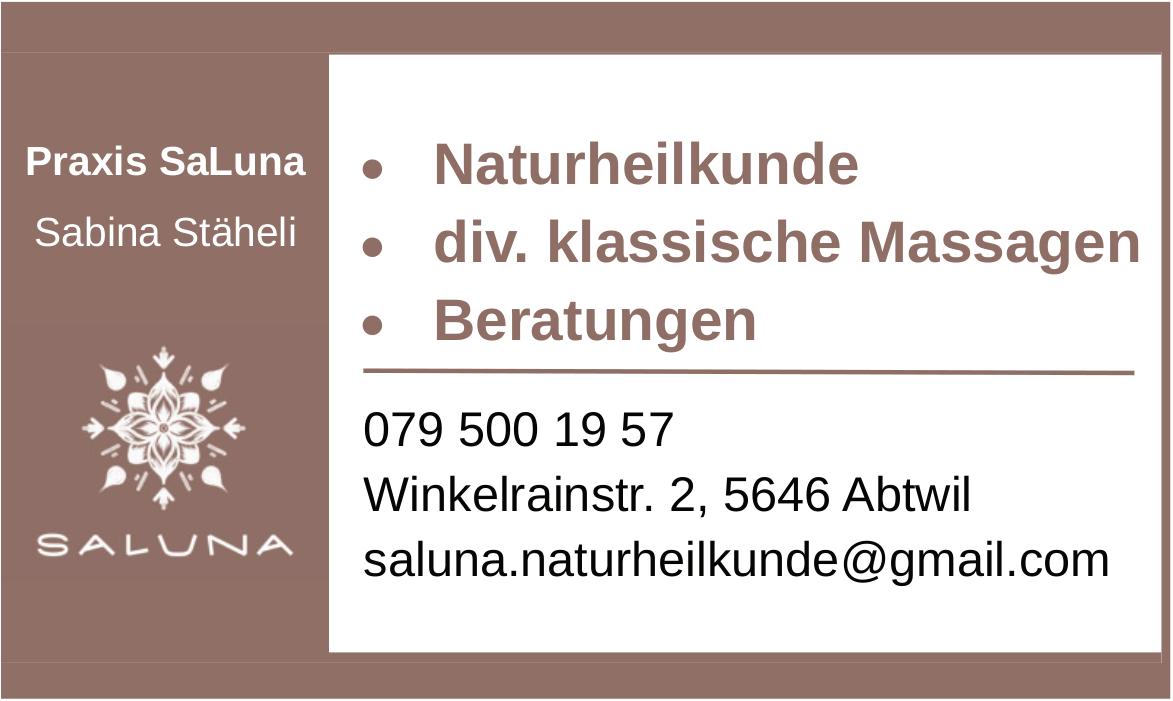 Praxis SaLuna, Abtwil - Naturheilkunde, div. klassische Massagen,  Beratungen