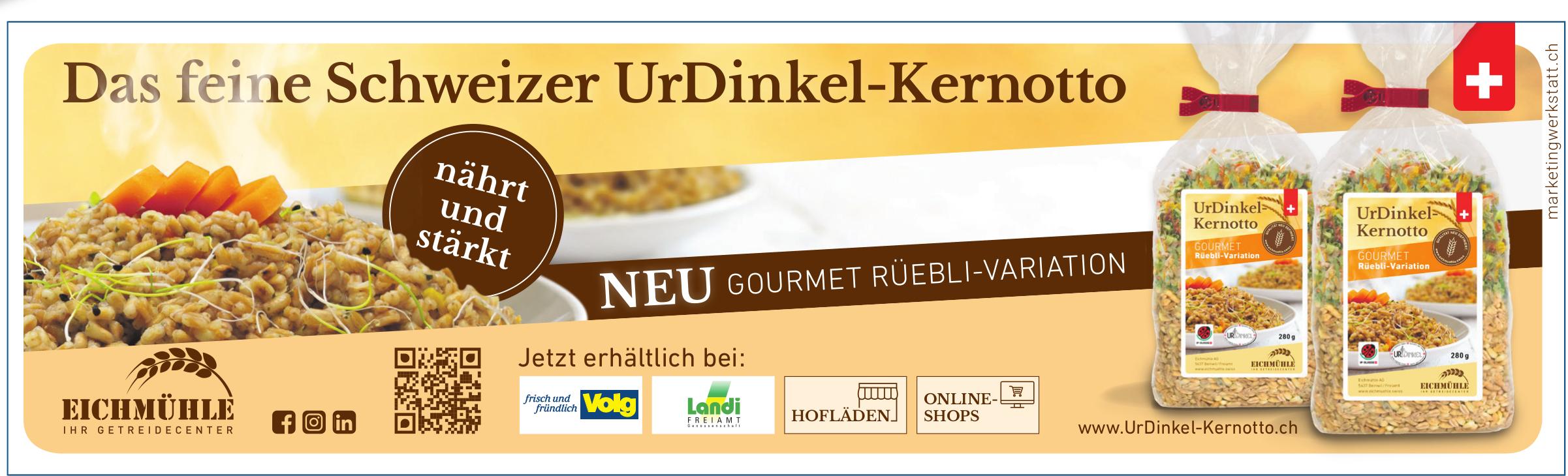 EICHMÜHLE, Das feine Schweizer UrDinkel-Kernotto