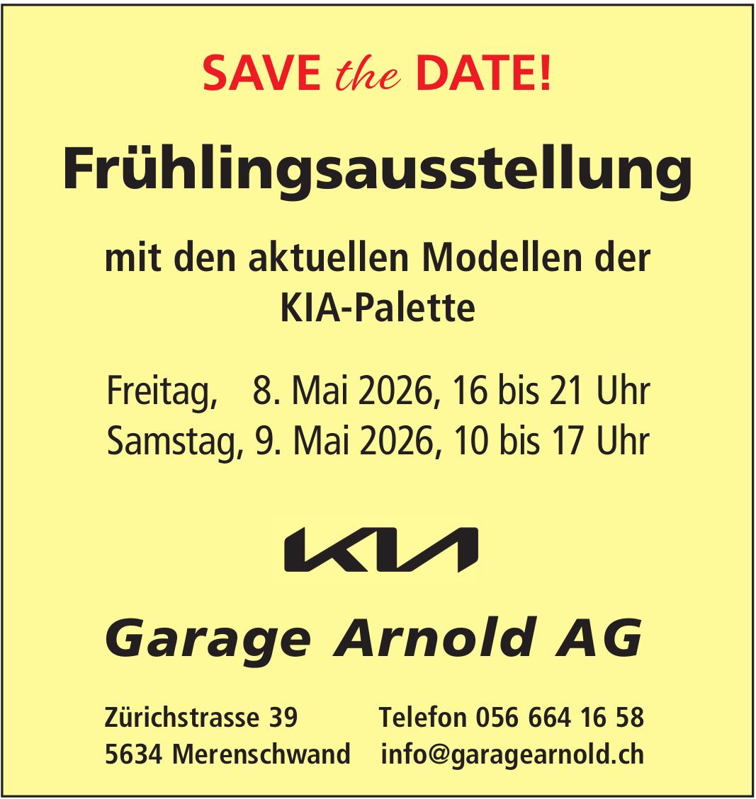 SAVE the DATE!, 8. - 9. Mai, Merenschwand