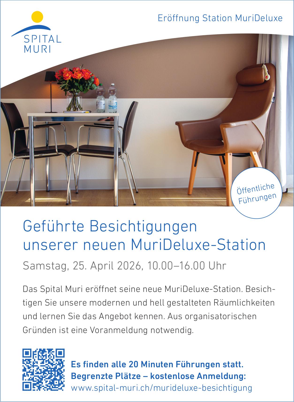 Geführte Besichtigungen unserer neuen MuriDeluxe-Station, 25. April