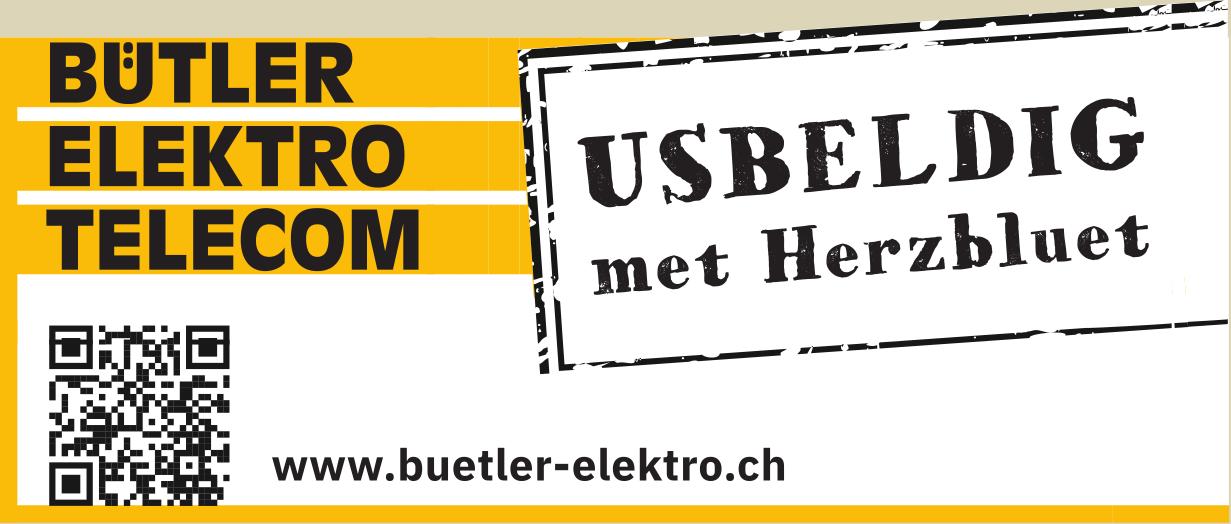 BÜTLER ELEKTRO TELECOM, USBELDIG met Herzbluet