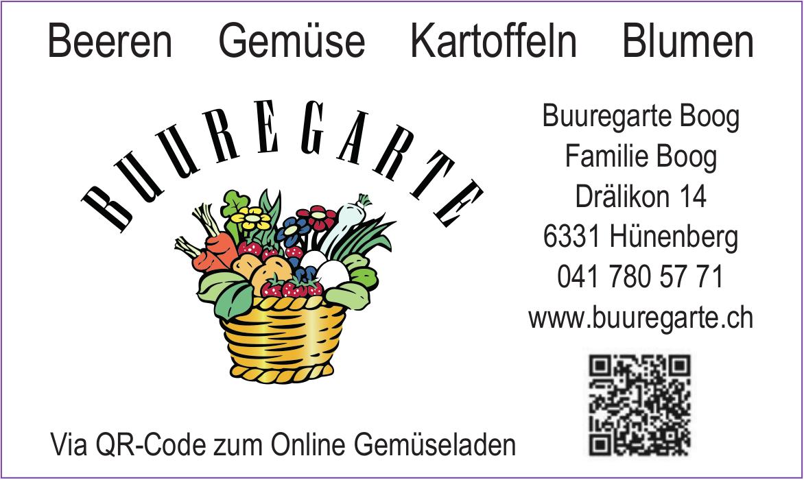 Buuregarte Boog, Hünenberg - Beeren, Gemüse, Kartoffeln,  Blumen