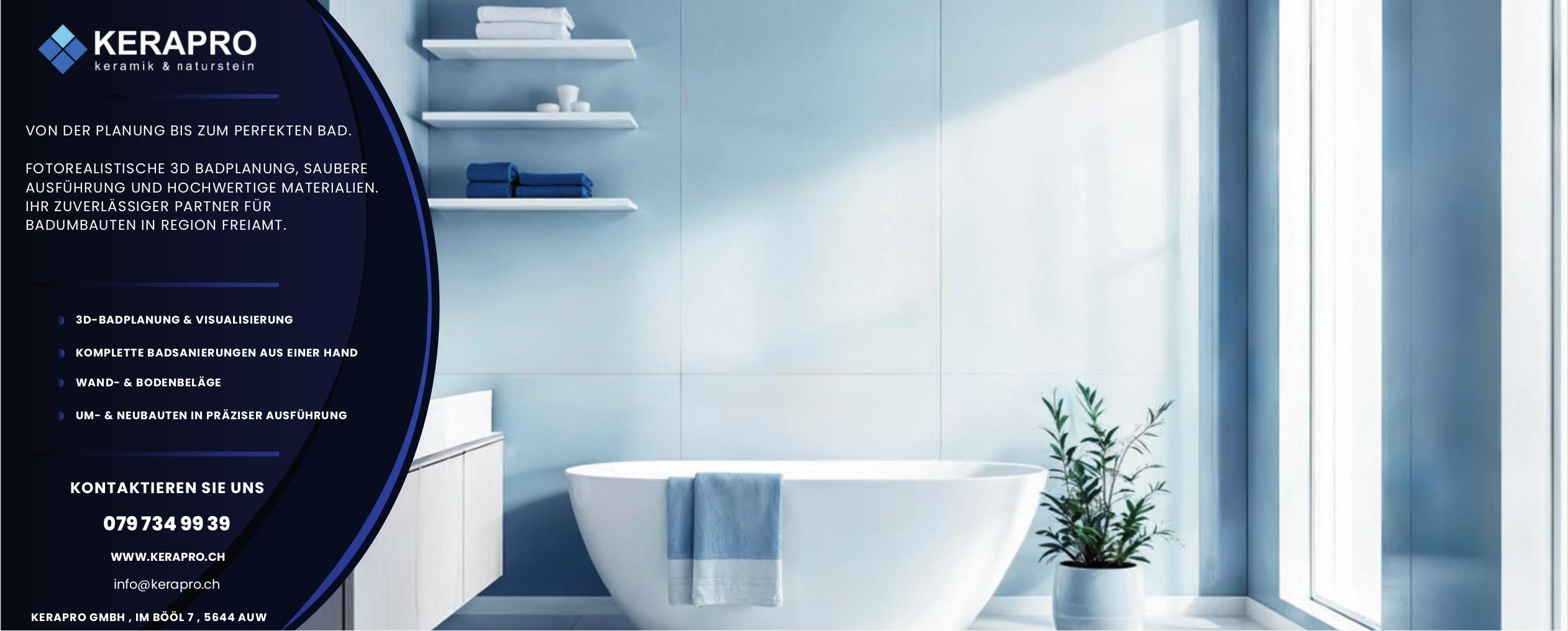 KERAPRO GMBH keramik & naturstein - Von der Planung bis zum perfekten Bad