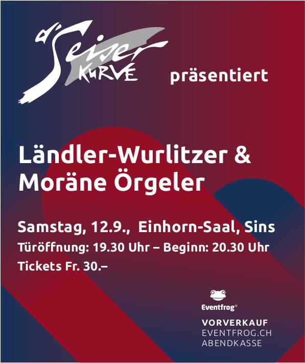 Ländler-Wurlitzer & Moräne Örgeler, 12. September, Einhorn-Saal, Sins