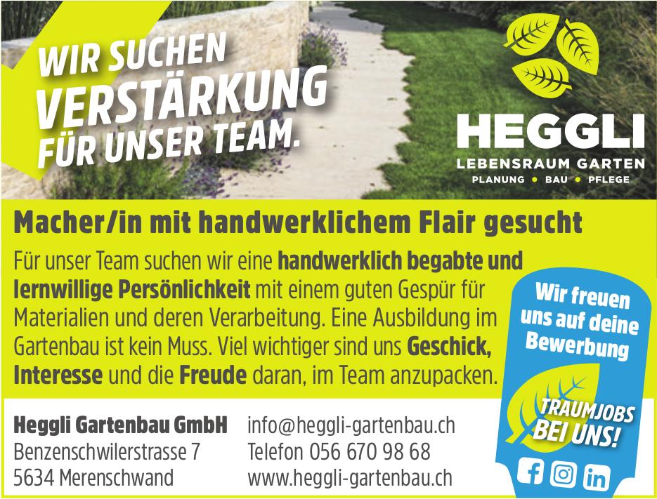 Macher/in mit handwerklichem Flair, Heggli Gartenbau GmbH, Merenschwand, Gesucht