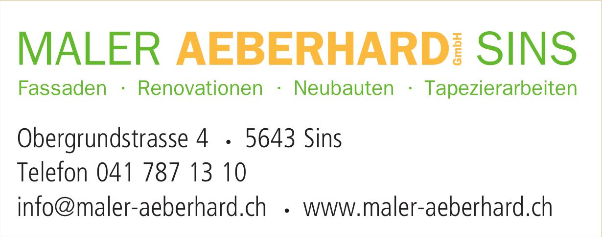 MALER AEBERHARD GmbH, Sins - Fassaden · Renovationen · Neubauten · Tapezierarbeiten