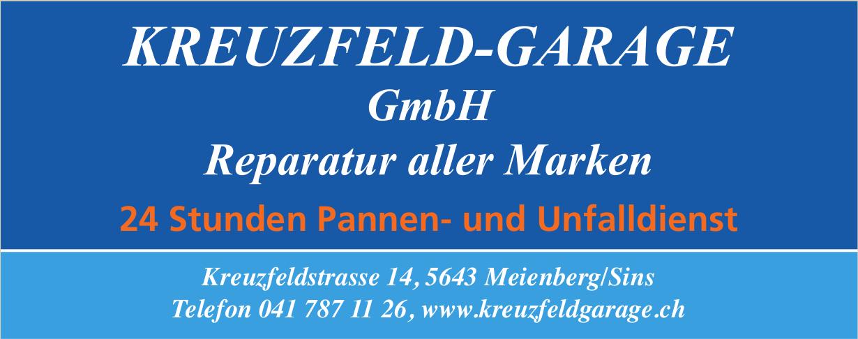 Kreuzfeld-Garage GmbH, Meienberg/Sins - 24 Stunden Pannen- und Unfalldienst