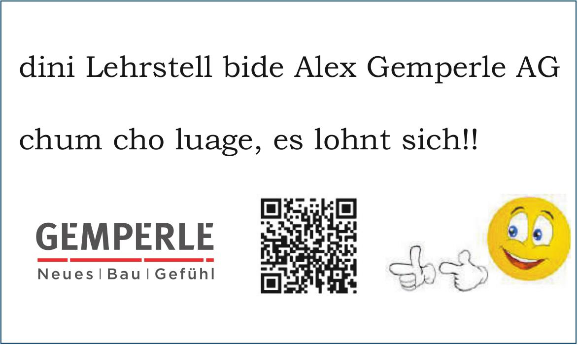 dini Lehrstell bide Alex Gemperle AG - chum cho luage, es lohnt sich!!