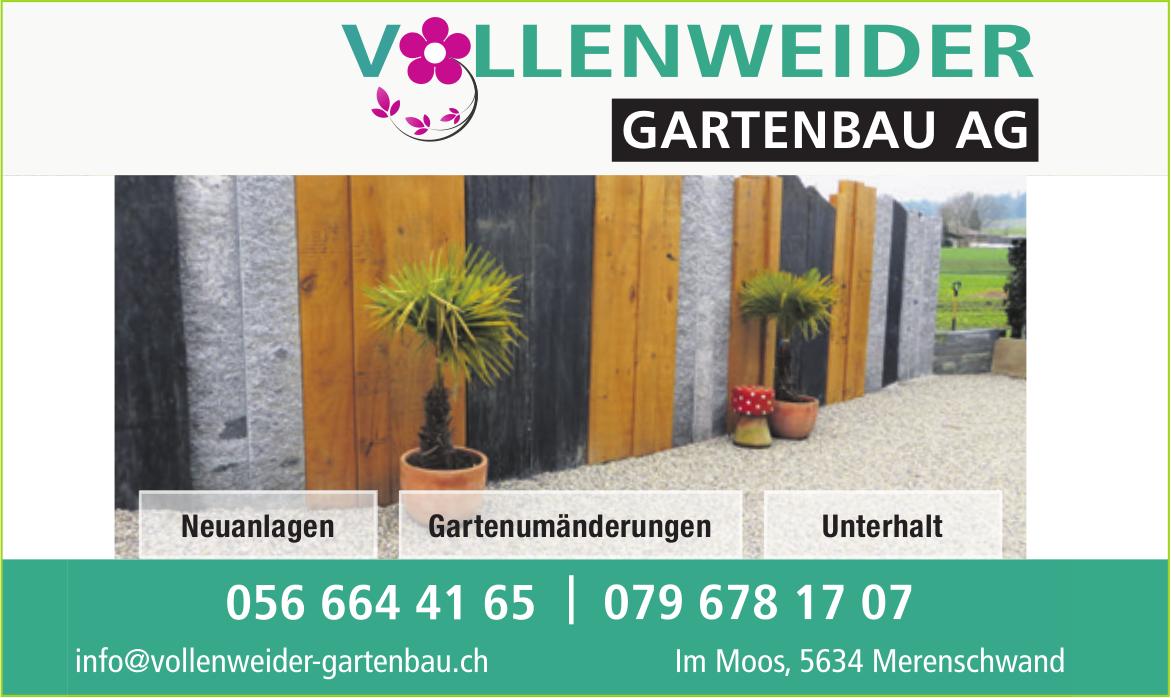 Vollenweider Gartenbau AG, Merenschwand - Neuanlagen, Gartenumänderungen,  Unterhalt