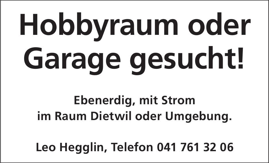 Hobbyraum oder Garage im Raum Dietwil oder Umgebung gesucht