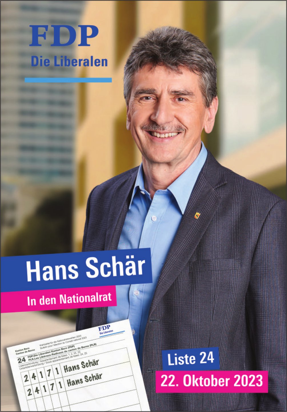 FDP - Hans Schär in den Nationalrat