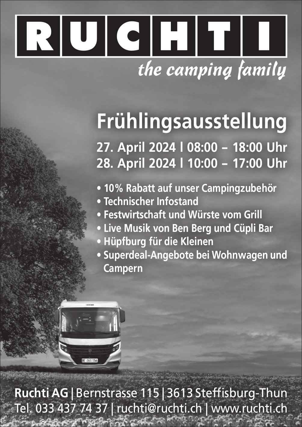 Frühlingsausstellung, 27. + 28. April, Ruchti AG, Steffisburg