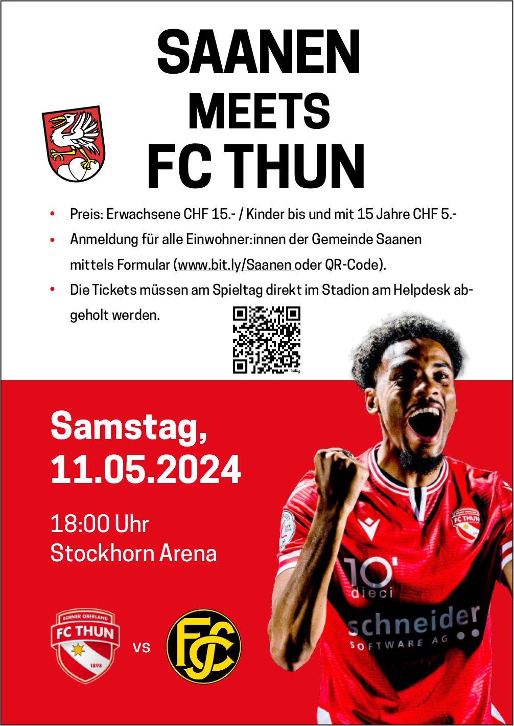 Saanen meets FC Thun, 11. Mai, Stockhorn Arena