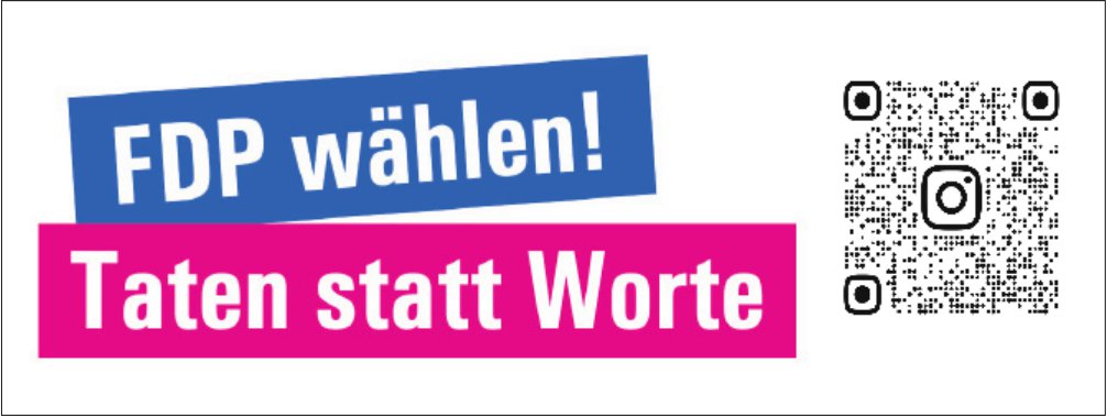 FDP wählen - Taten statt Worte