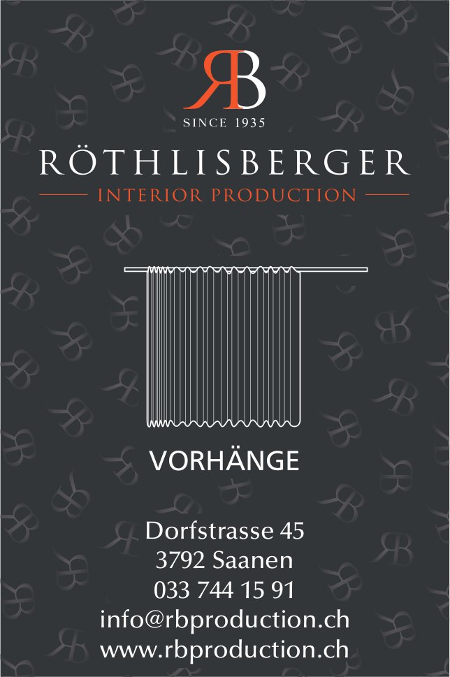 Röthlisberger Interior Production, Saanen - Vorhänge