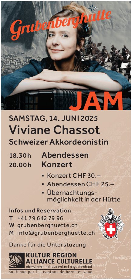 Viviane Chassot Konzert, 14. Juni, Grubenberghütte