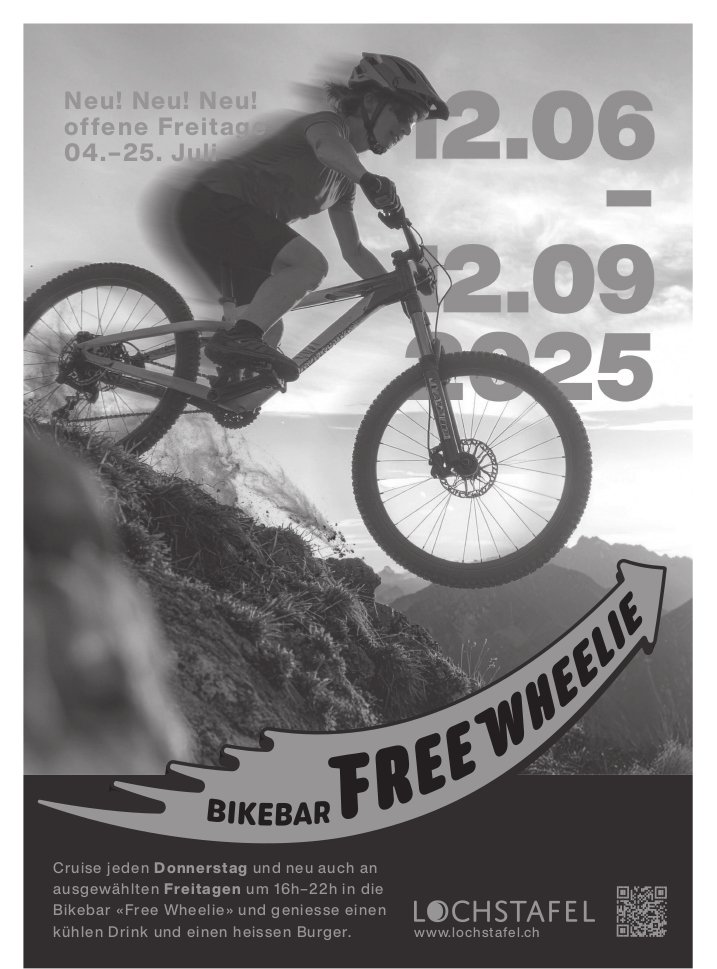 Opening of Bikebar Free Wheelie, 12. Juni -12. September, Bikebar Free Wheelie