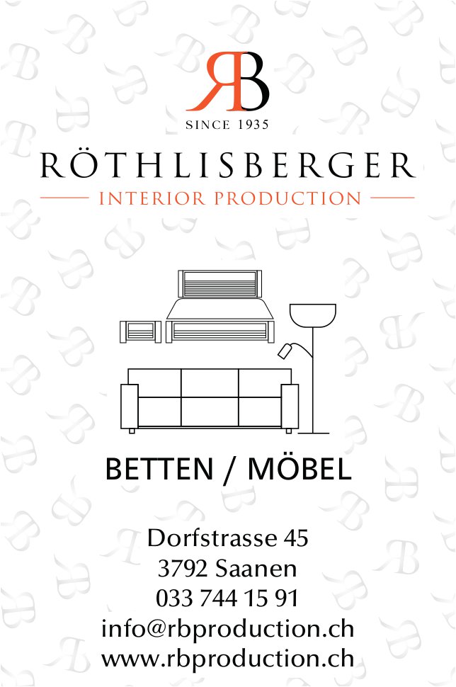 Röthlisberger Interior Production, Saanen - Betten / Möbel