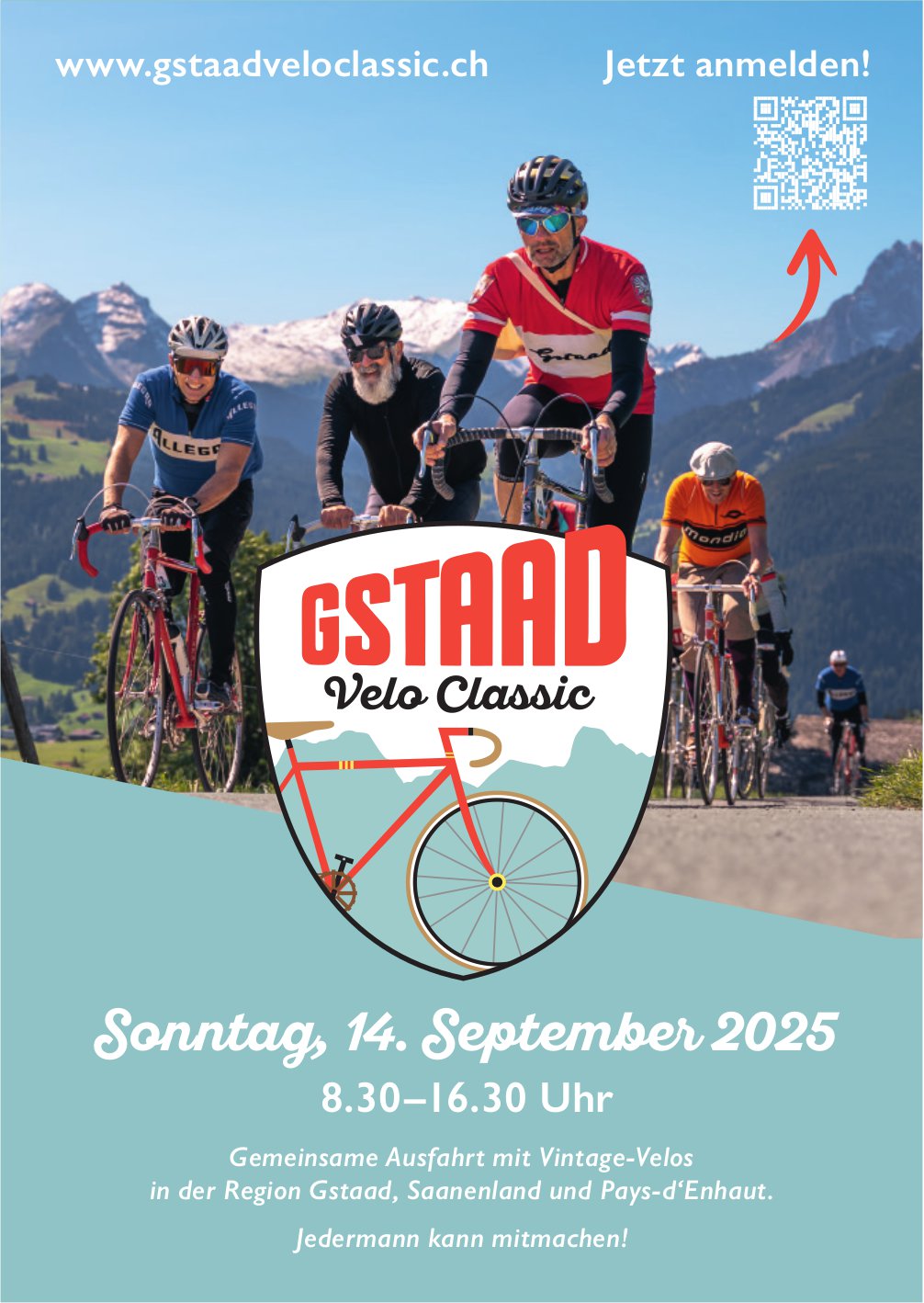 Gstaad Velo Classic, 14. September, Region Gstaad, Saanenland und Pays-d’Enhaut