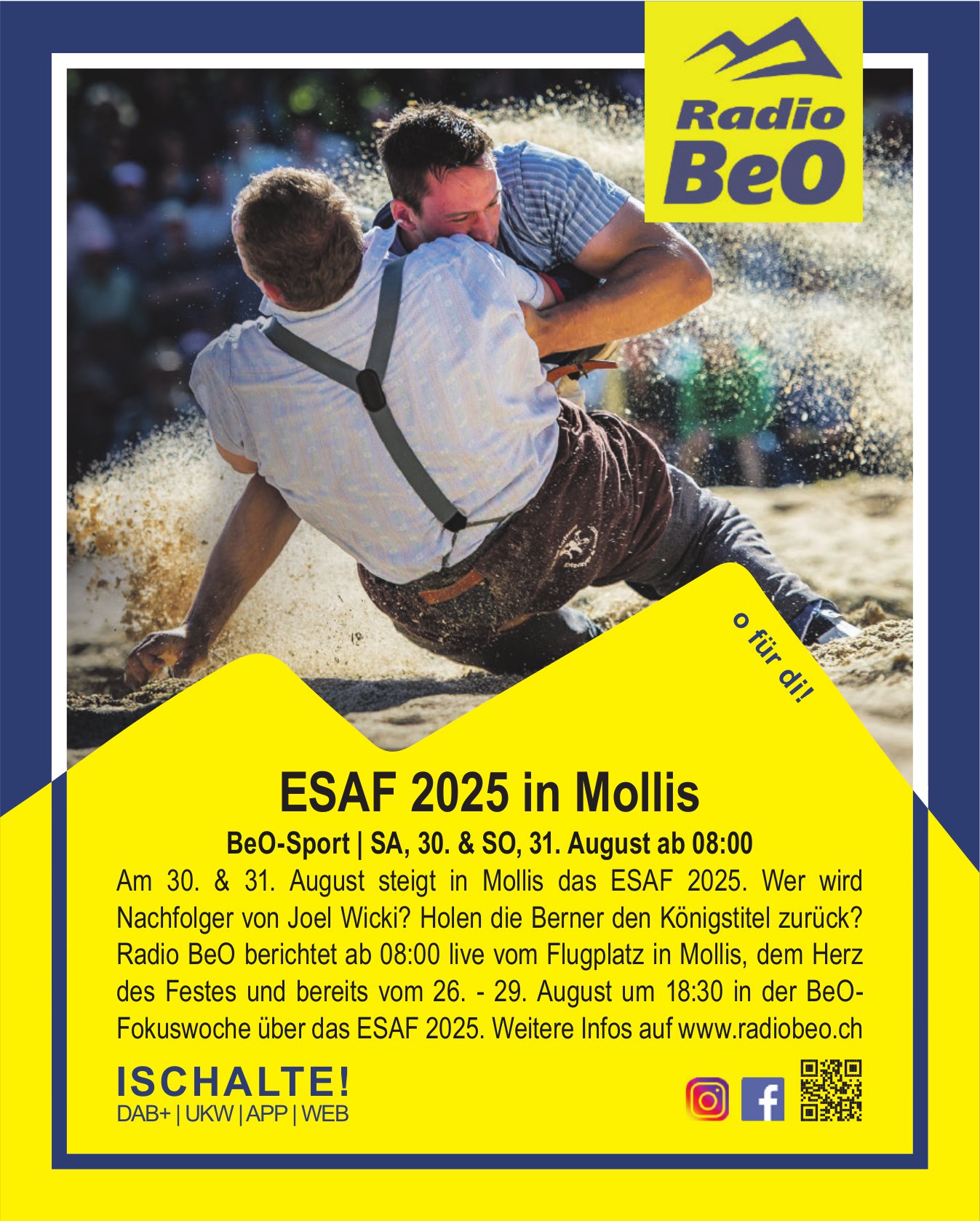 ESAF 2025 in Mollis, 30. August, Flugplatz in Mollis