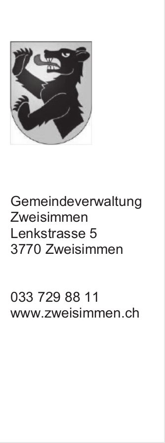 Zweisimmen - Gemeindeverwaltung Zweisimmen