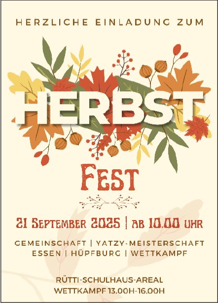 Herbst Fest, 21. September, Rütti-Schulhaus-Areal