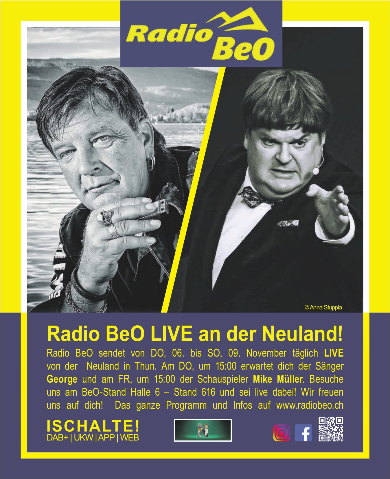 Live an der Neuland, 6. - 9. November, Thun