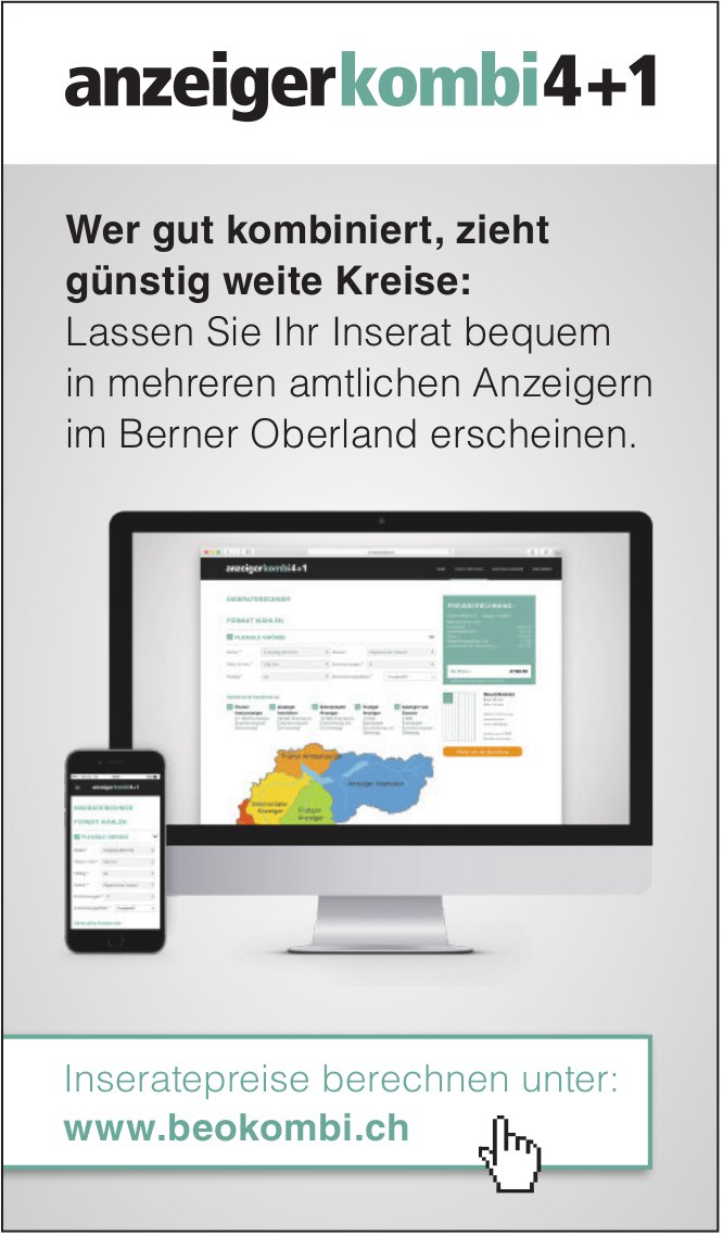 Anzeigerkombi4+1 - Wer gut kombiniert, zieht günstig weite Kreise