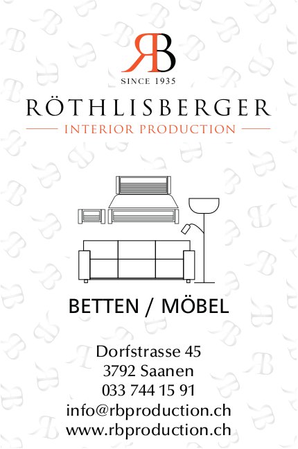 SINCE 1935 ROTHLISBERGER INTERIOR PRODUCTION