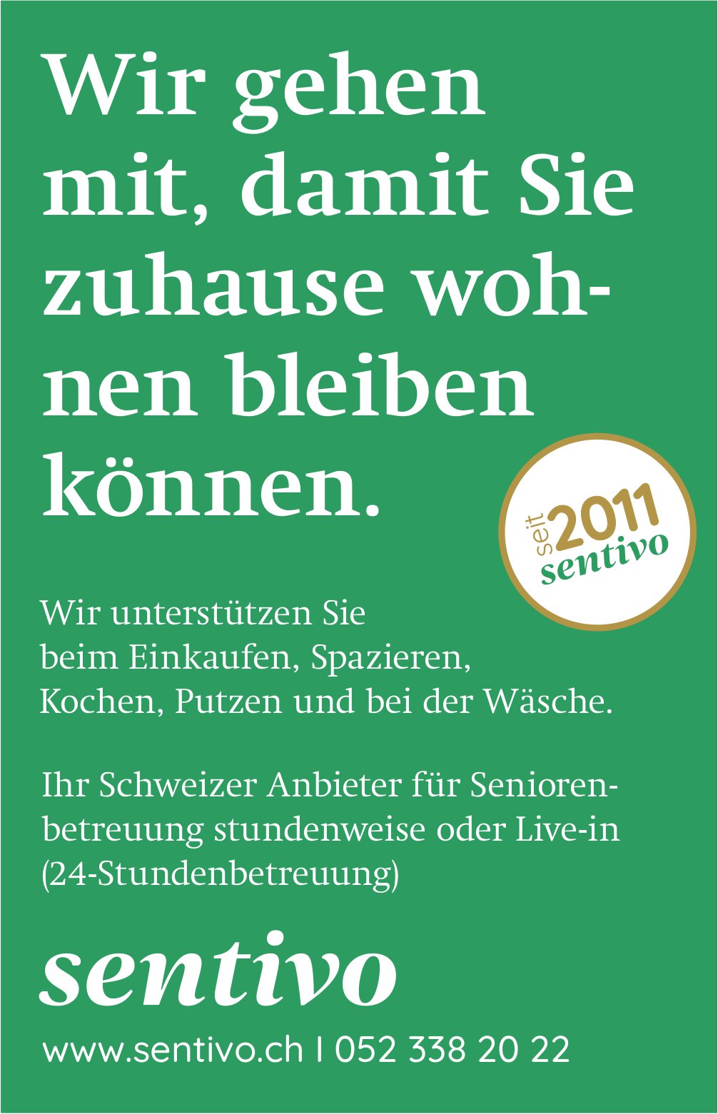 Sentivo, Seniorenbetreuung