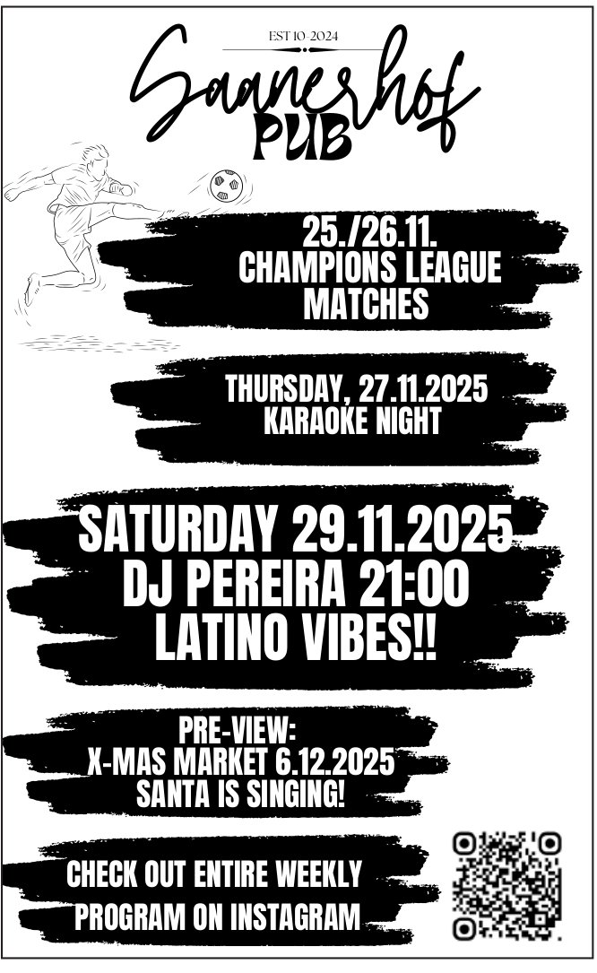 Champions League Matches, 25. - 29. November, Saanen