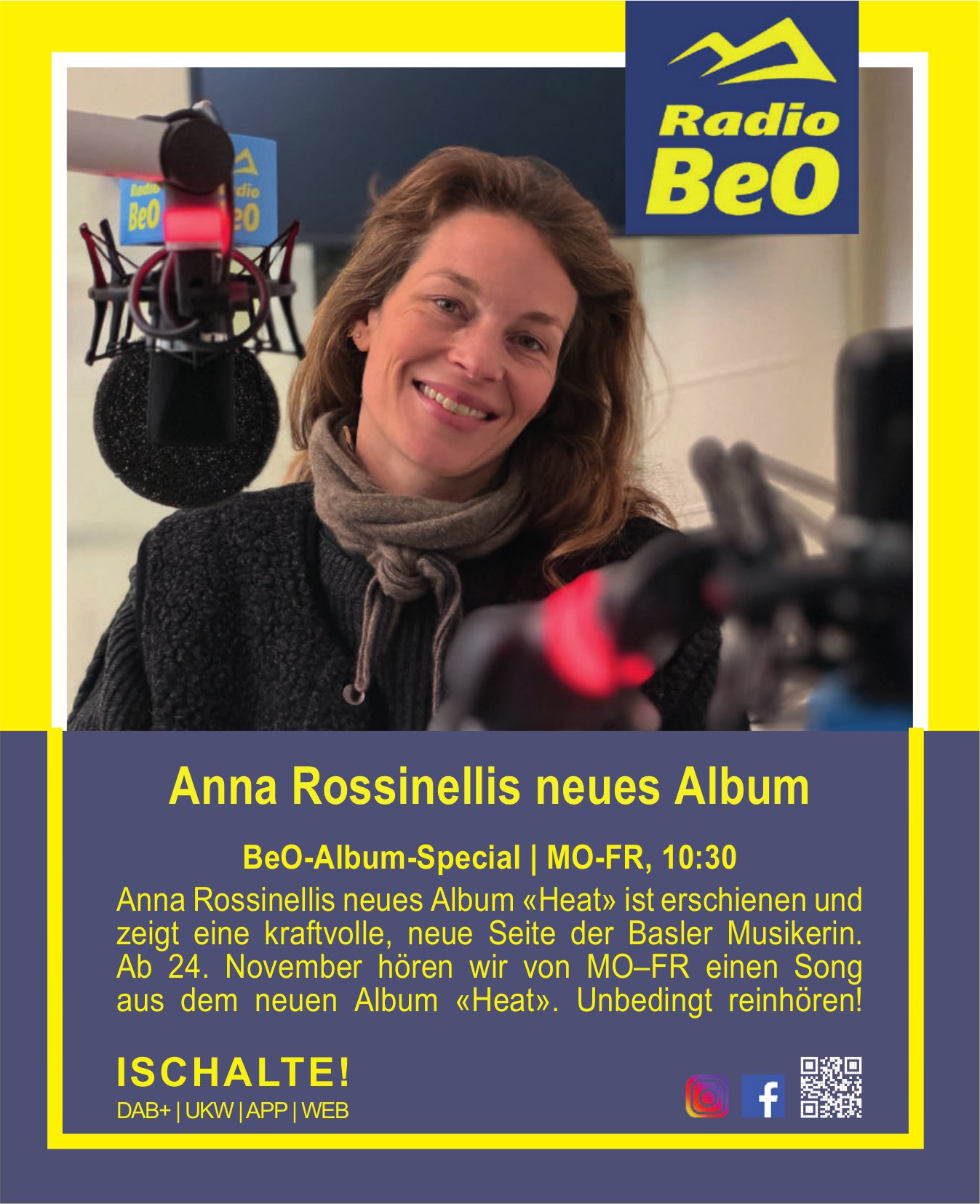 RadioBeO, Anna Rossinellis neues Album «Heat» ist erschienen