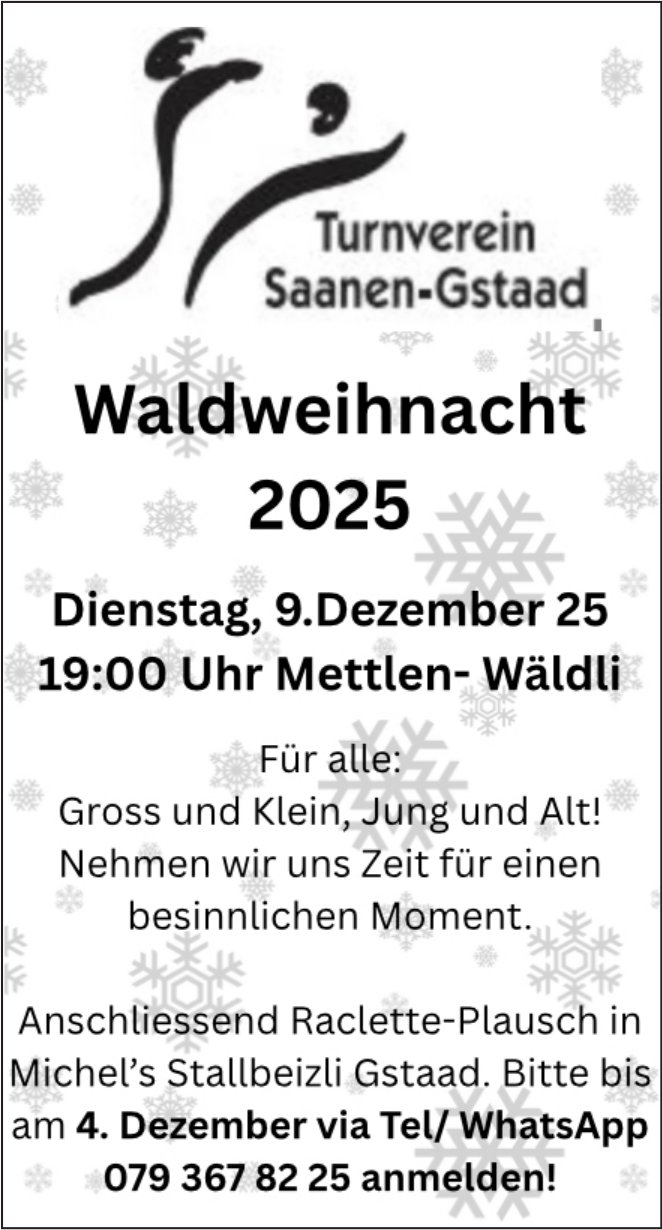 Waldweihnacht, 9. Dezember