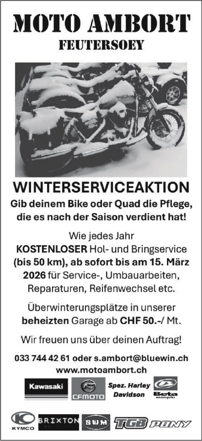 Moto Ambort, Feutersoey - Winterserviceaktion