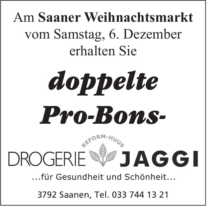 Saaner Weihnachtsmarkt, 6. Dezember, Saanen